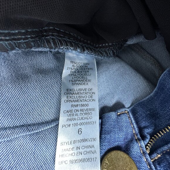 Democracy Skinny Jeans Womens Size 6 AB Solution Mid Rise B1105BKV230 Blue - Picture 6 of 12
